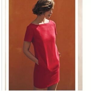 Maeve by Anthropologie Red Alexia Bow Back Shift
Dress